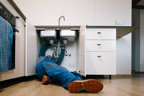 Professional Leak Detection technician working in Bedford, MA